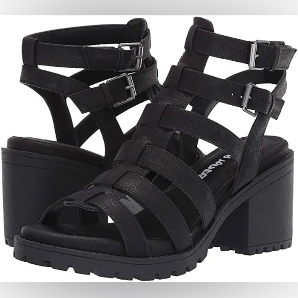 Dirty Laundry Black Strappy Sandals
